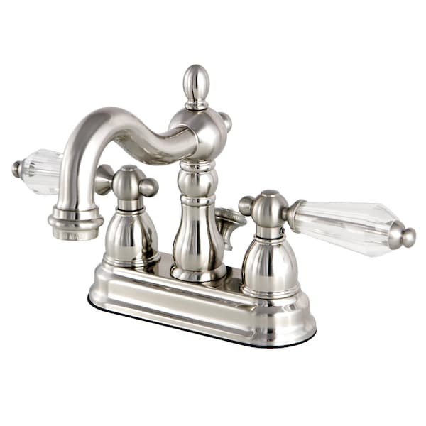 4" Centerset Bathroom Faucet, Brushed Nickel
